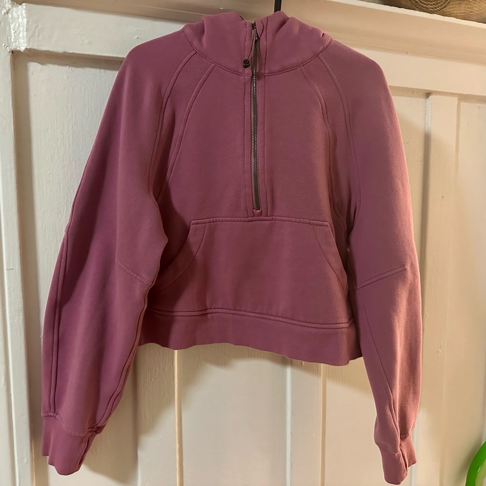 Lululemon Scuba Oversize Full-Zip Hoodie, Velvet Dust, Size XS/S